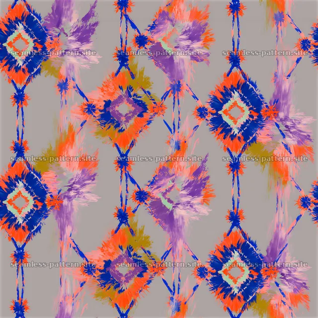 Colorful geometric pattern with bright shapes and lines — seamless tileable pattern