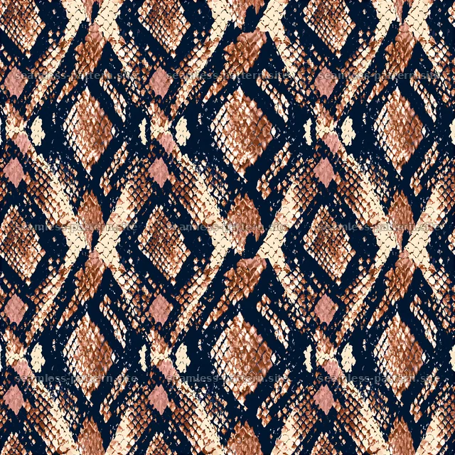 Seamless reptile fashion repeat pattern with diamond shapes — seamless tileable pattern