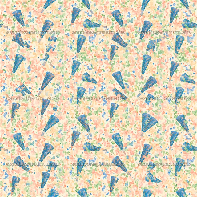 Colorful cone shapes in a fun seamless pattern for fabric use — seamless tileable pattern