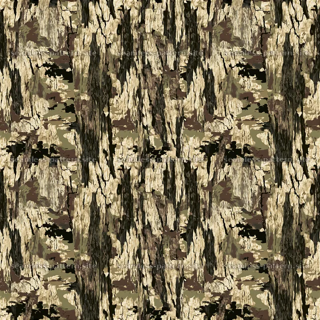 Seamless Bark Texture Camouflage Pattern — seamless tileable pattern