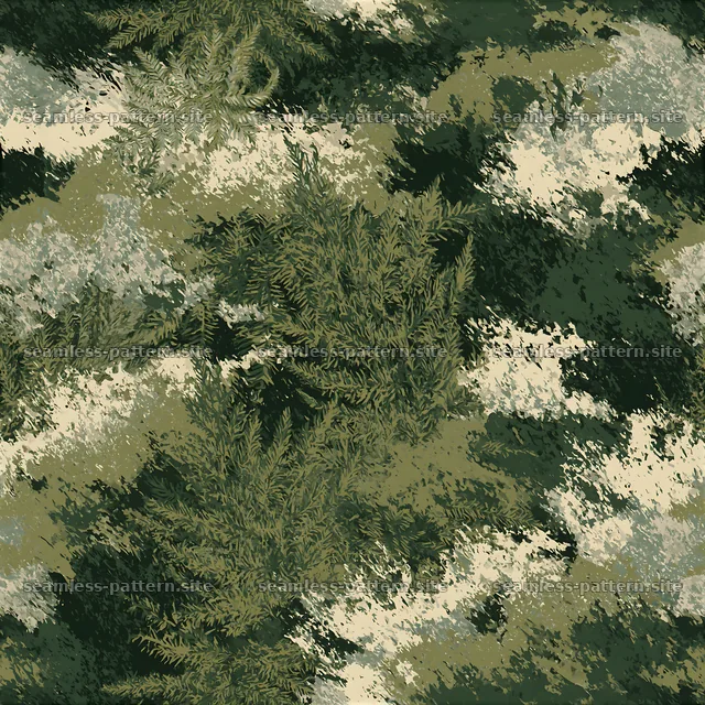 Green camouflage bedding seamless pattern with earthy tones and — seamless tileable pattern