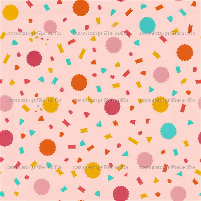 Playful Colorful Confetti Seamless Pattern — seamless tileable pattern