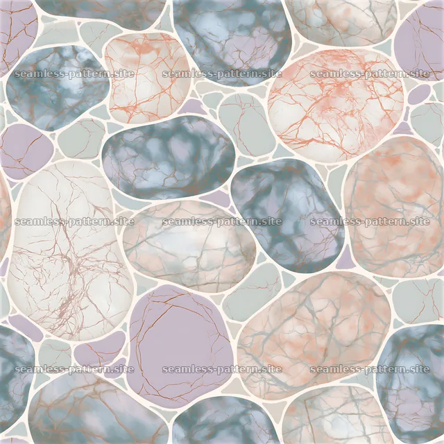 Pastel veined stone repeat pattern creates a unique visual effect — seamless tileable pattern