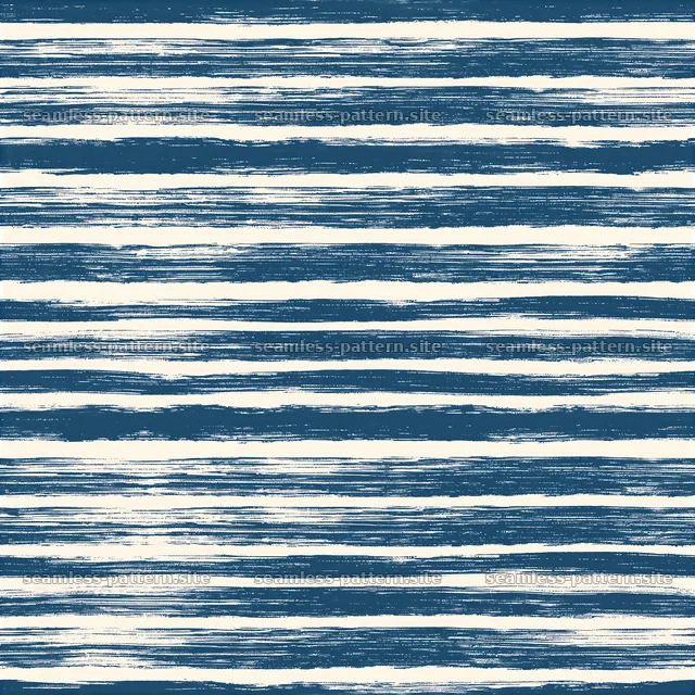 Seamless painterly brush stripe texture in blue and white shades — seamless tileable pattern