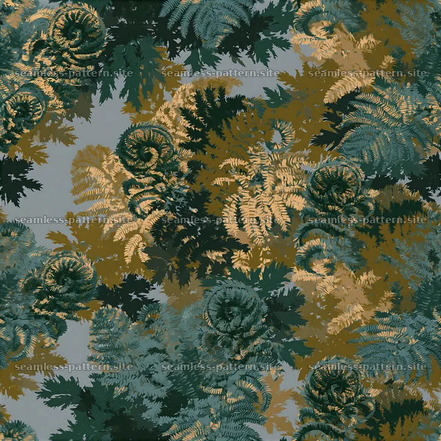 Repeat fern camouflage pattern seamless pattern design for textiles — seamless tileable pattern