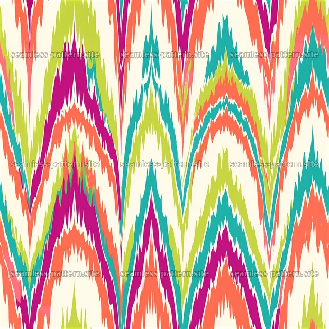Colorful jagged arch seamless pattern — seamless tileable pattern