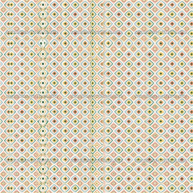Colorful geometric diamond tile seamless pattern — seamless tileable pattern