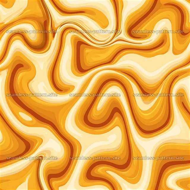 Melted cheese-inspired marbled abstract pattern — seamless tileable pattern