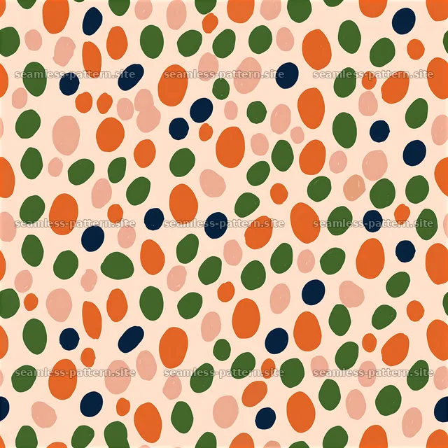 Colorful seamless pattern with oval shapes and varied colors — seamless tileable pattern