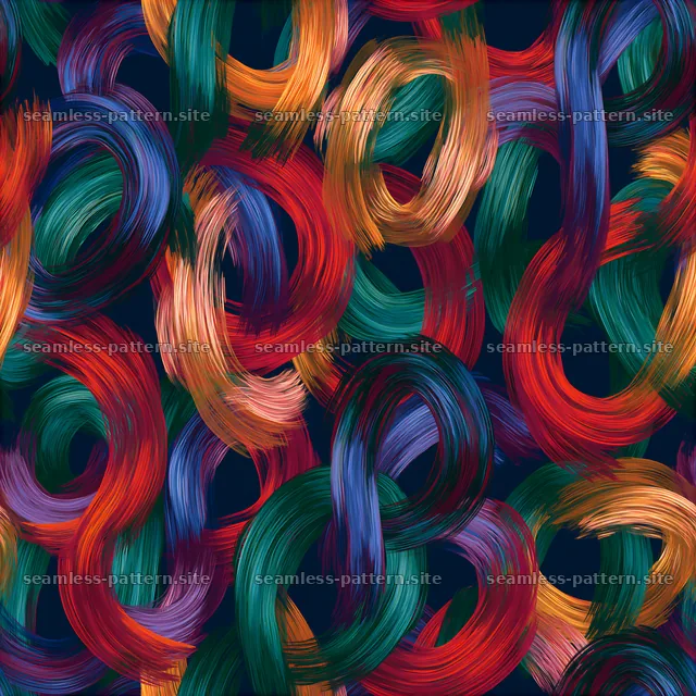 Colorful hand painted strokes seamless pattern for modern decor — seamless tileable pattern