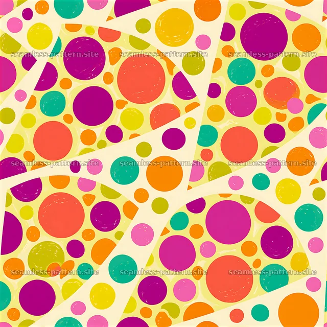 Colorful abstract circles on a light background in a seamless pattern — seamless tileable pattern