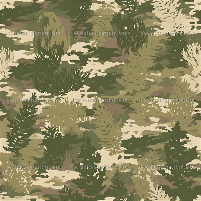 Olive Green Camouflage Seamless Pattern — seamless tileable pattern