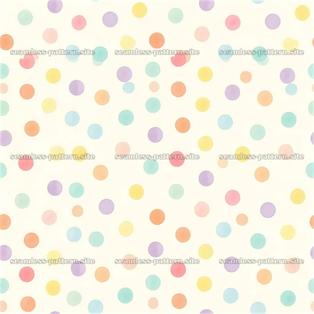 Colorful pastel dots seamless pattern — seamless tileable pattern
