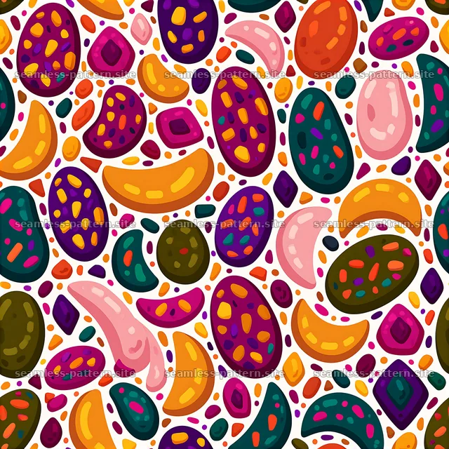 Colorful Abstract Shapes Seamless Pattern — seamless tileable pattern