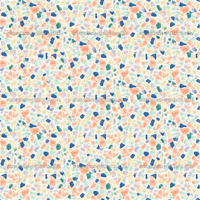 Colorful Terrazzo Seamless Pattern with Pastel Chips — seamless tileable pattern