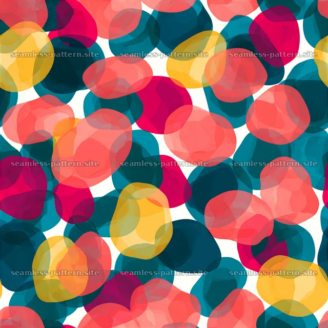Colorful irregular spots seamless pattern creating playful overlays — seamless tileable pattern
