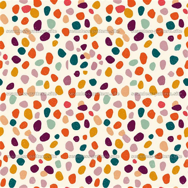 Colorful confetti seamless pattern with multiple shapes and colors — seamless tileable pattern