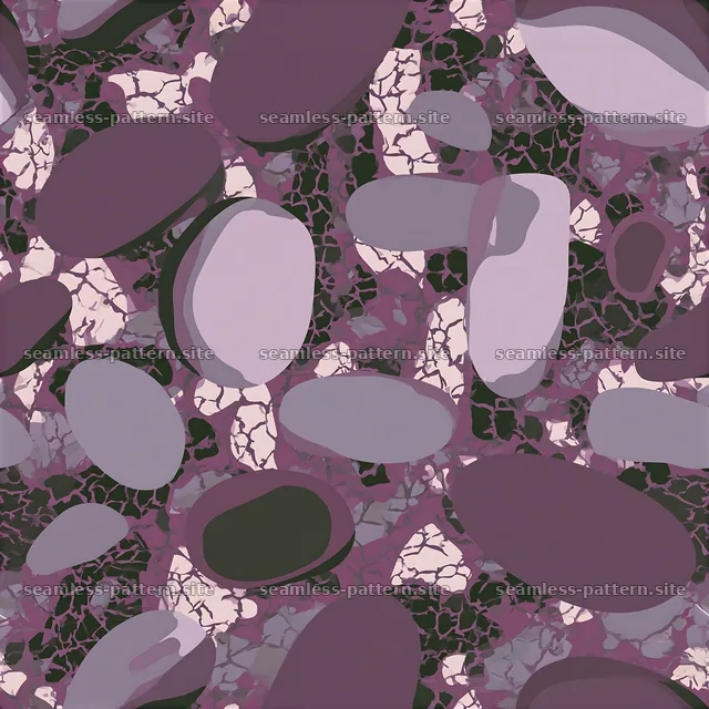 Purple and gray seamless pattern with organic shapes — seamless tileable pattern
