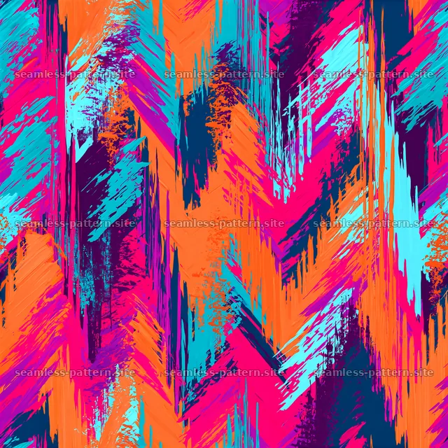 Vibrant Abstract Paint Streaks Seamless Pattern — seamless tileable pattern