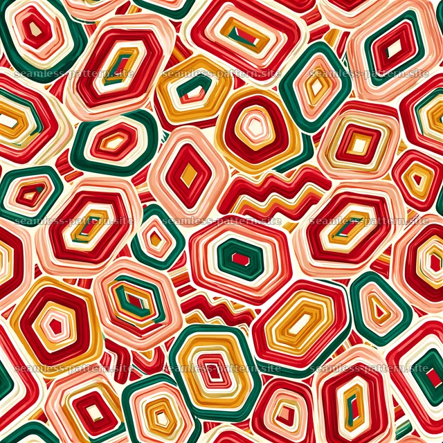 Colorful hexagonal seamless pattern for textile and graphic design — seamless tileable pattern