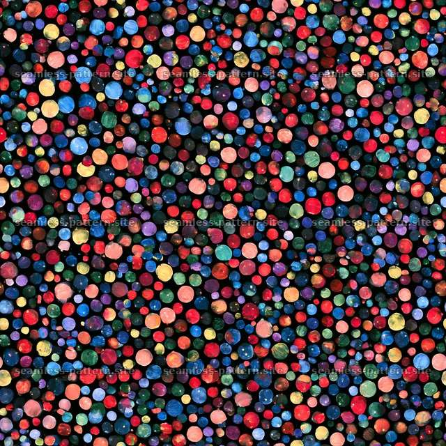 Vibrant painted dots create a joyful seamless pattern for design — seamless tileable pattern