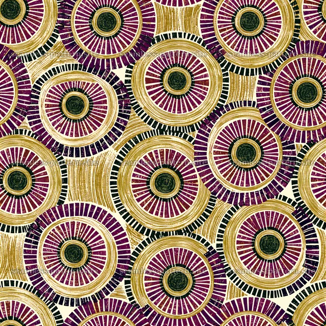Bold radial pattern in black, red, and gold. Smooth layout — seamless tileable pattern