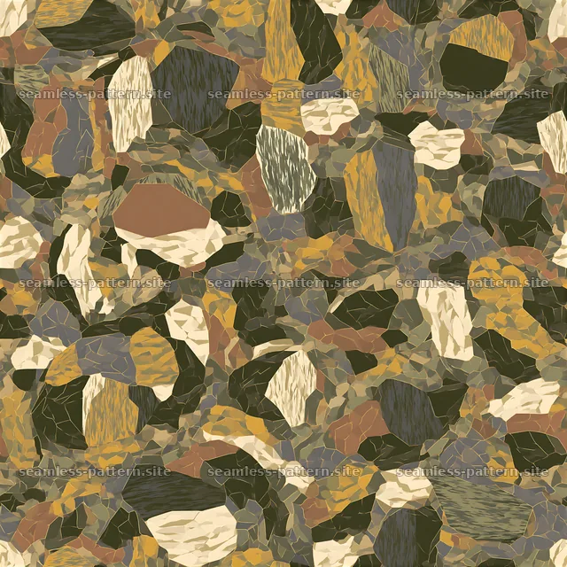 Seamless abstract camouflage pattern in vintage military colors — seamless tileable pattern