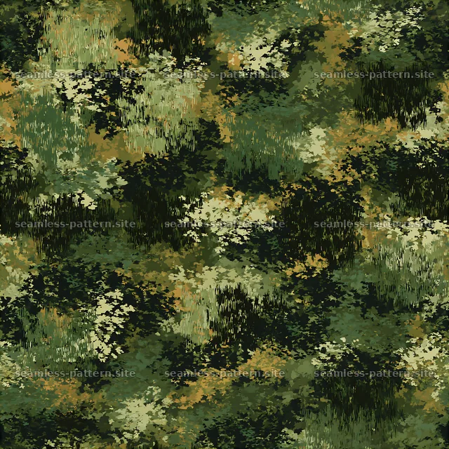 Natural green camouflage seamless pattern for design projects — seamless tileable pattern