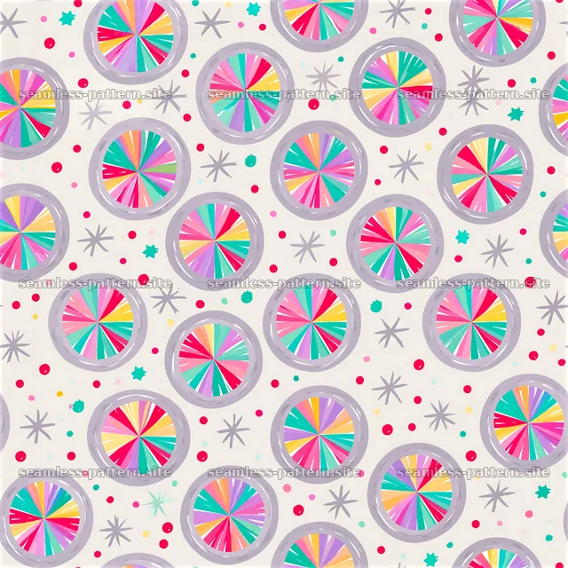 Colorful radial circle seamless pattern — seamless tileable pattern