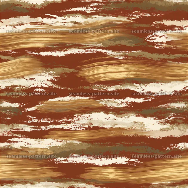 Gold striation repeating pattern with warm brush strokes — seamless tileable pattern