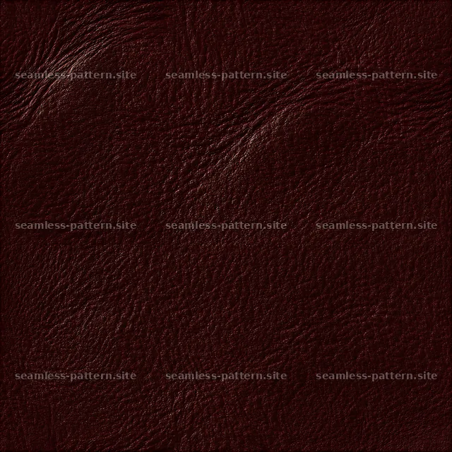Seamless realistic leather texture showing deep brown surface pattern — seamless tileable pattern