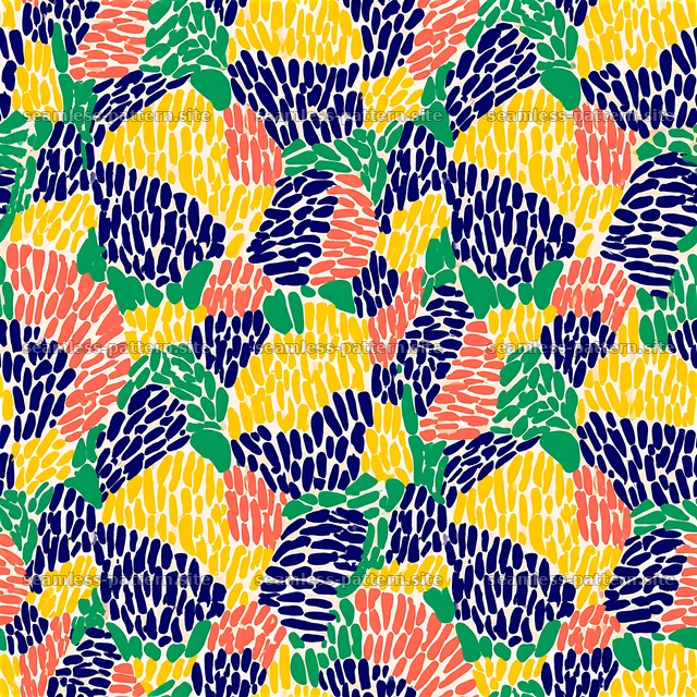 Bright Abstract Petals Seamless Pattern — seamless tileable pattern