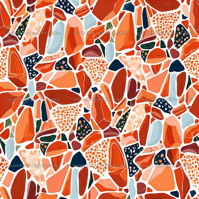 Colorful abstract seamless pattern with different shapes and colors — seamless tileable pattern