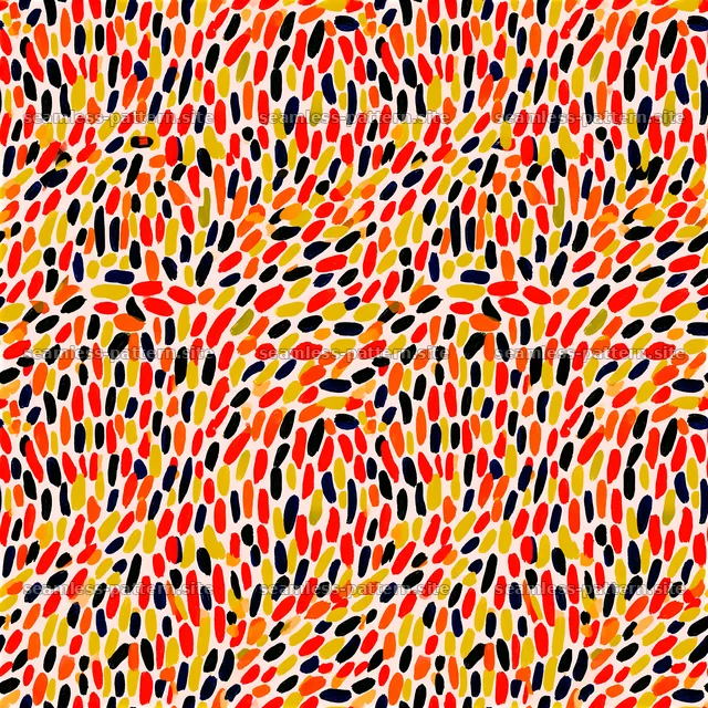 Colorful Confetti Brushstroke Seamless Pattern — seamless tileable pattern