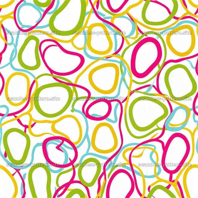 Vibrant Organic Lines Seamless Pattern — seamless tileable pattern