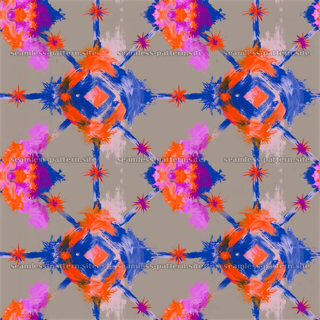 Colorful abstract lattice brushstroke seamless pattern — seamless tileable pattern