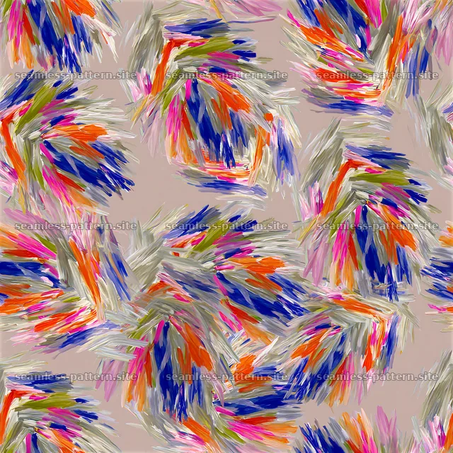 Colorful abstract seamless pattern with vibrant brush strokes — seamless tileable pattern