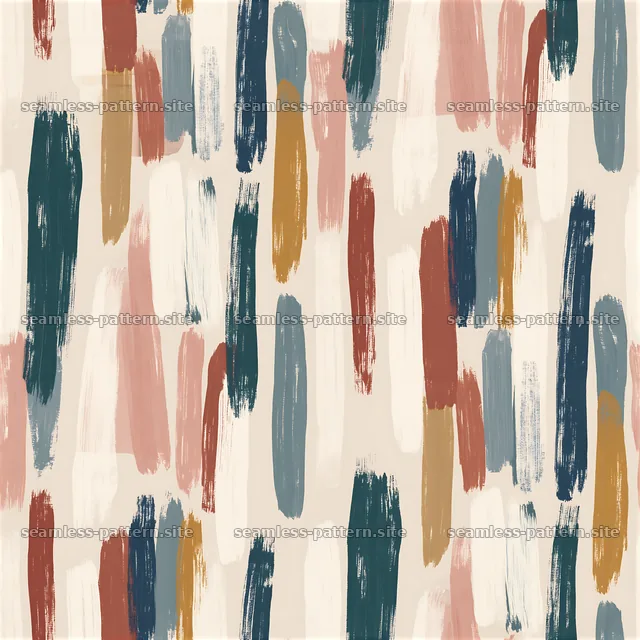 Colorful brushstrokes create a lively seamless pattern — seamless tileable pattern