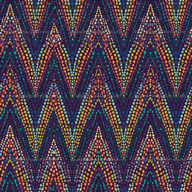 Colorful Geometric Diamond Dot Seamless Pattern — seamless tileable pattern