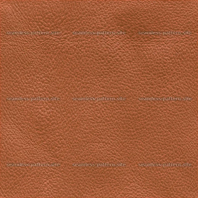 Seamless realistic leather texture with natural grain and warm color — seamless tileable pattern