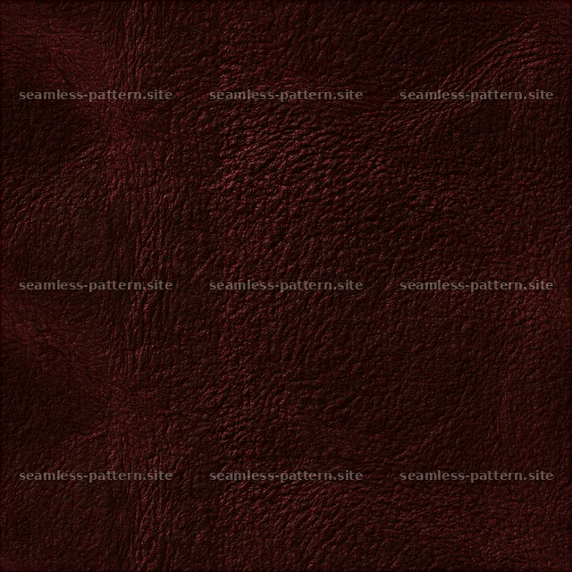 Seamless realistic leather texture with deep brown color pattern — seamless tileable pattern