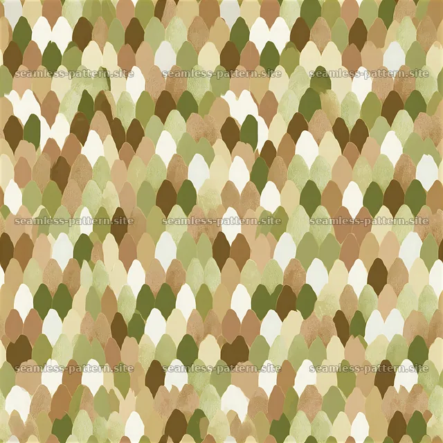 Seamless tessellated snake scale pattern in earthy tones — seamless tileable pattern