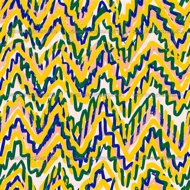 Colorful zigzag lines in a vibrant pattern for design projects — seamless tileable pattern