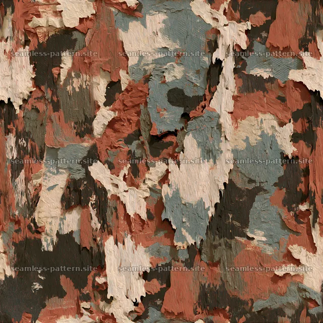 Seamless bark camouflage pattern with natural earthy tones — seamless tileable pattern