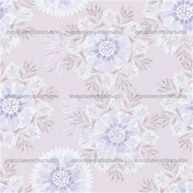 Flower medallion seamless pattern with soft colors and floral shapes — seamless tileable pattern