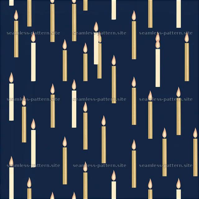 Birthday candles displayed in a seamless repeat pattern — seamless tileable pattern