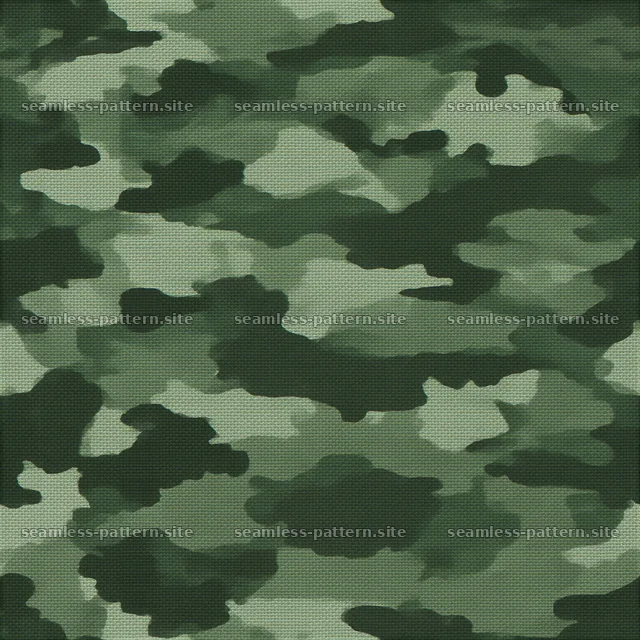 Green camouflage canvas tileable pattern with subtle dark and light — seamless tileable pattern