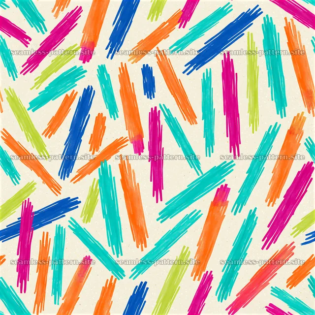 Colorful Watercolor Dash Seamless Pattern — seamless tileable pattern