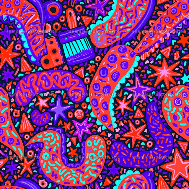 Colorful Birthday Confetti Seamless Pattern — seamless tileable pattern