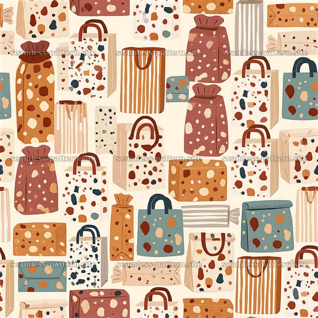 Funky Gift Packaging Seamless Pattern — seamless tileable pattern